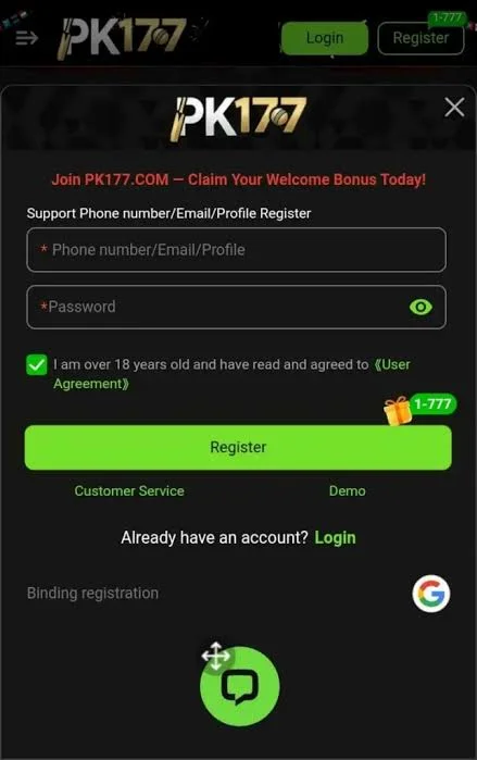 pk177 login